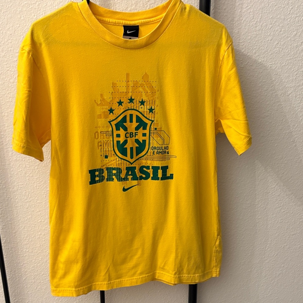 Nike Men’s Yellow Brasil Soccer Tee